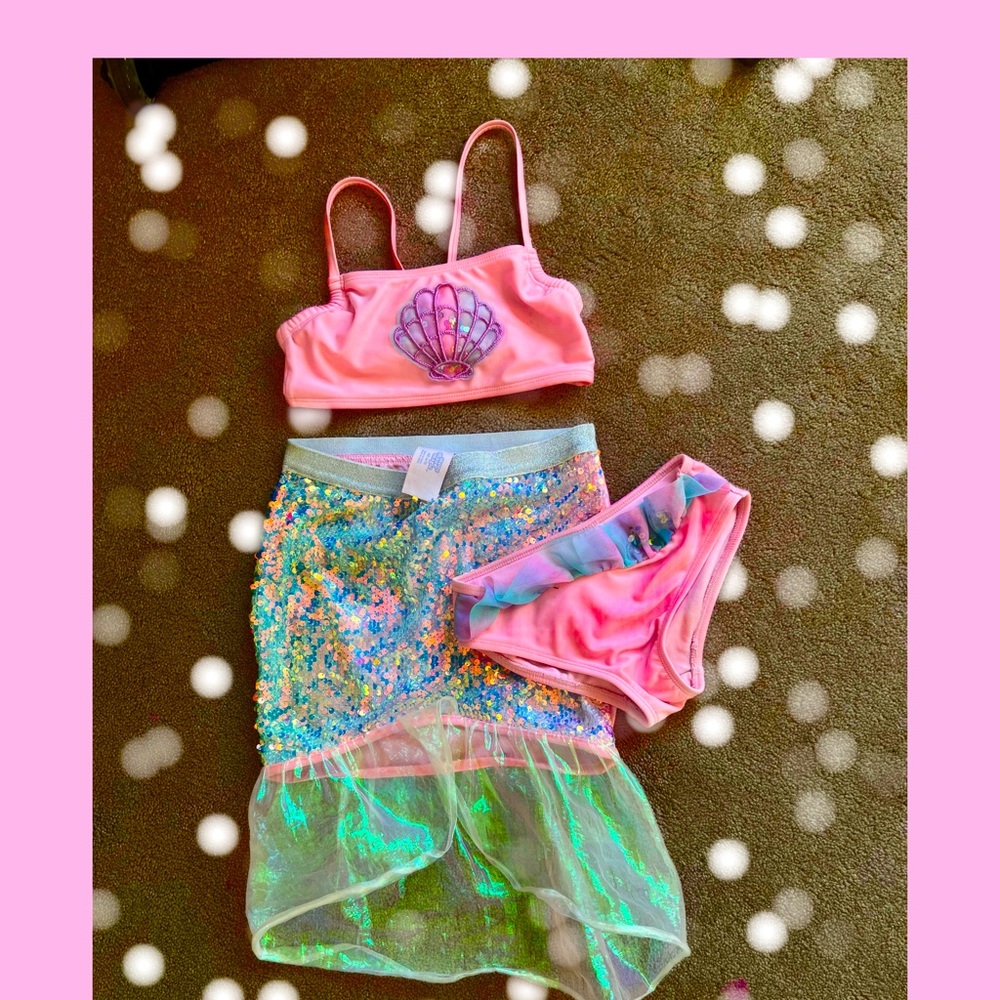 COPY - Mermaid Bikini with Sequin Skirt 6X NOT SOLD YET
